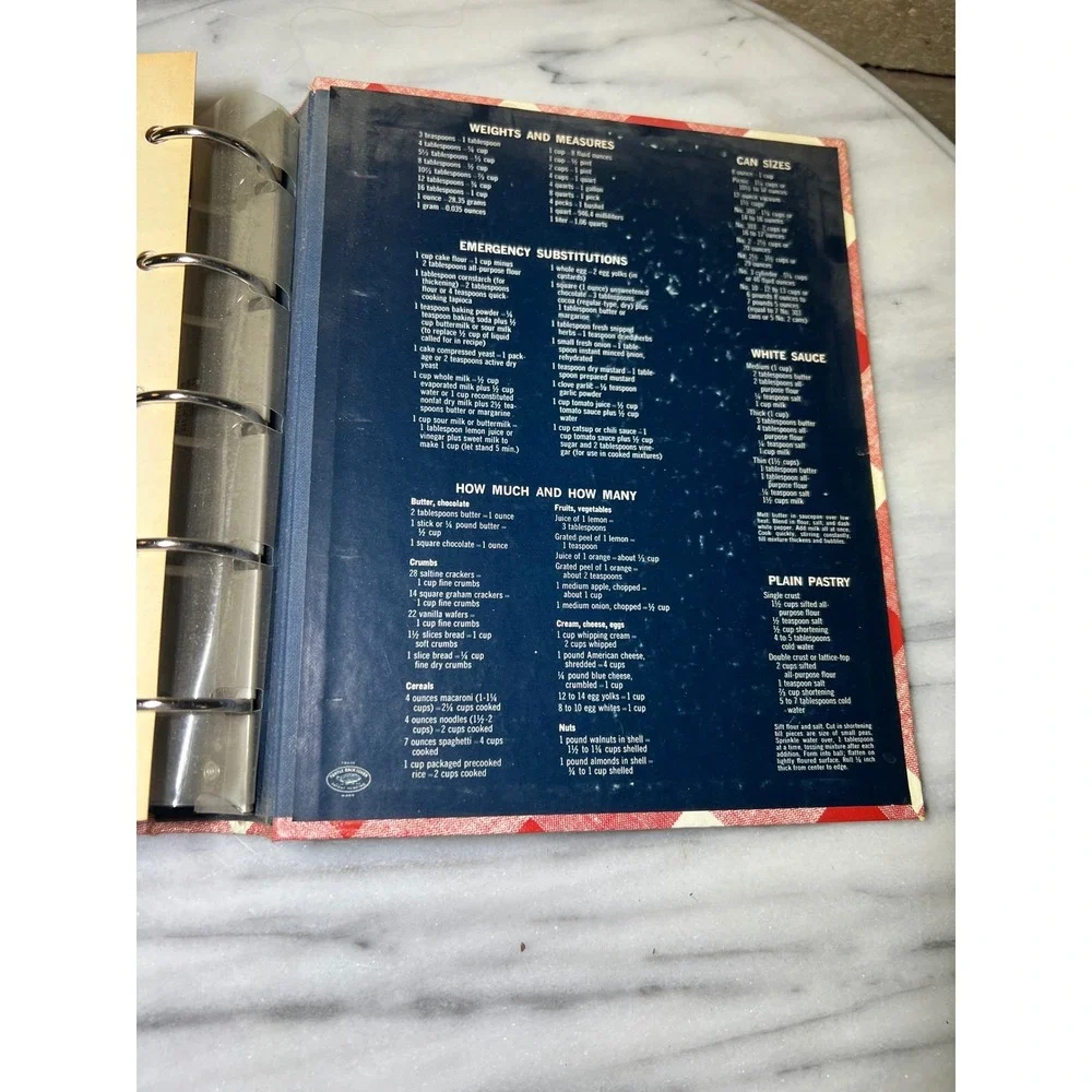 Better Homes and Gardens New‎ Cook Book Vintage Gingham Plaid 5-Ring Binder